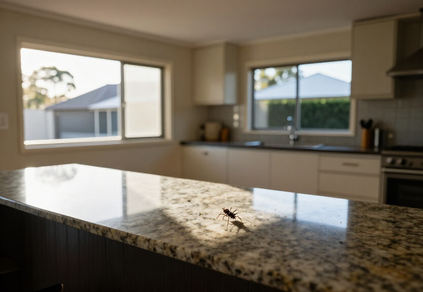 Spider-free garage in Guildford after pest control